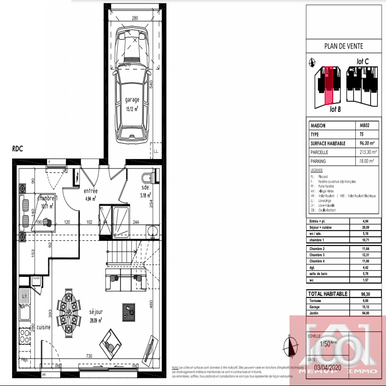 vente VANNES MAISON NEUVE 5 PI CES AVEC TERRASSE  JARDIN 